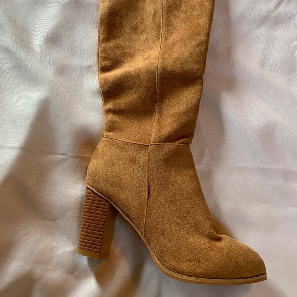 None Shoes Beautiful Tan Knee High Boots With Zippers Poshmark — free download